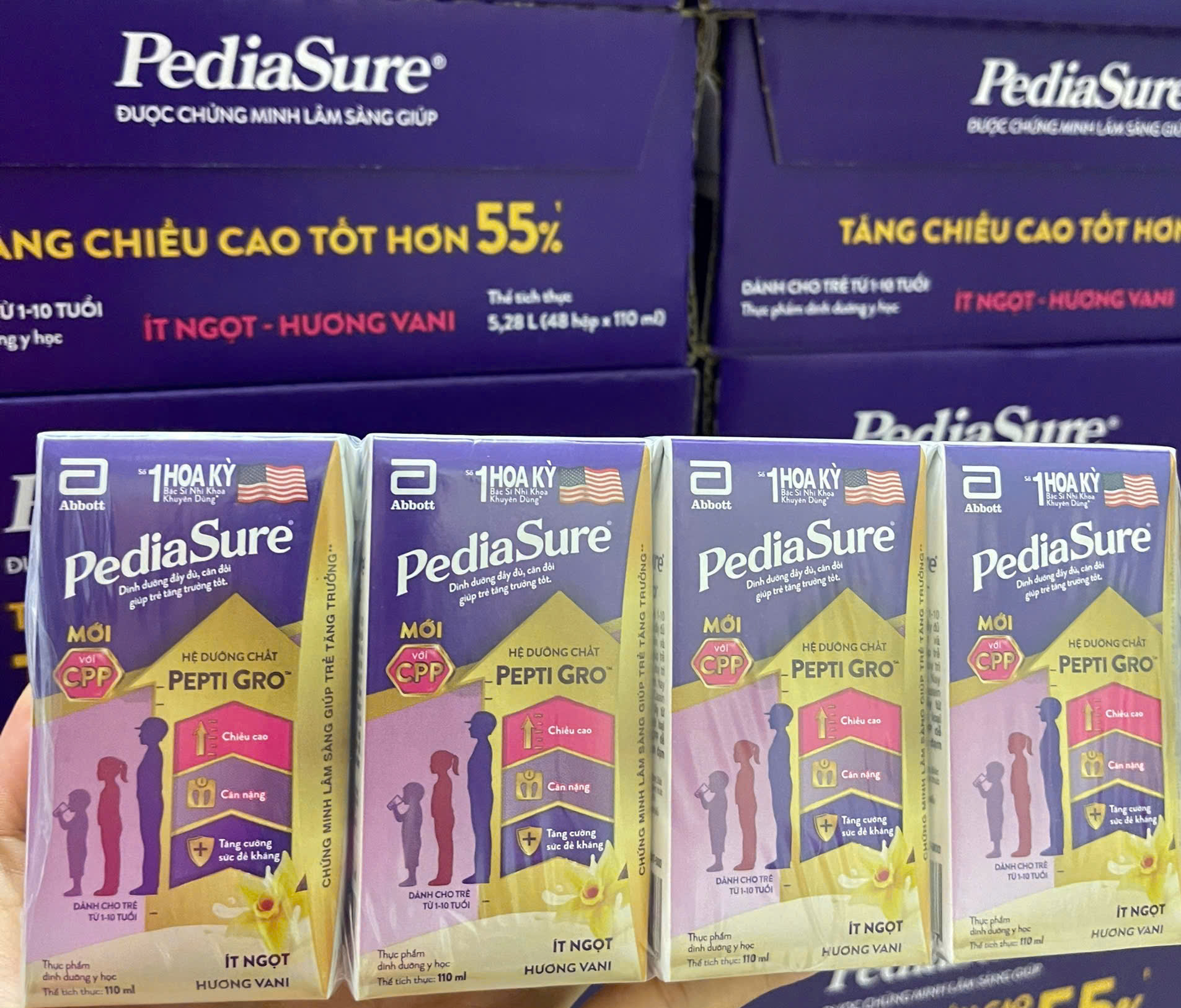 Thùng 48 hộp sữa nước Pediasure 110ml Việt Nam